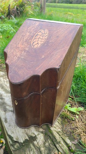 Antique wooden knife - knife, box