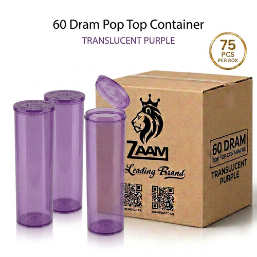 Translucent purple dram pop - purple,