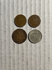 Portuguese India 4 Coins 1958 & 1959 / 10, 30, 60 Centavos