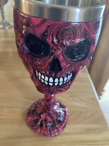 Romance gothic skull goblet - romance,
