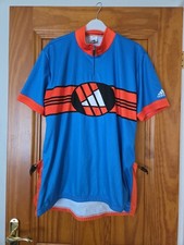 Vintage Adidas Cycling Jersey Shirts Top  Adults Size XL 56cm Ex Condition 