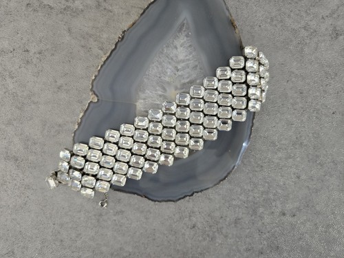 Weiss rhinestone bracelet - weiss,