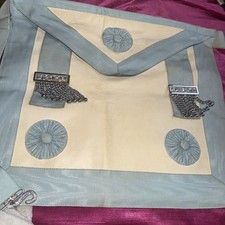 Vintage Masonic Apron - Master Mason - Lambskin  Leather - VGC