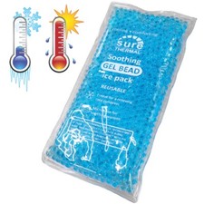 Gel Bead Ice Pack for Soothing Relief - Reusable Hot Relief & Cold Soothing Pack