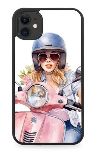 Female scooter rider - female, design