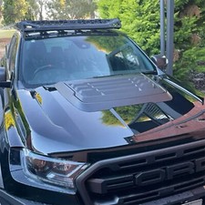 Matte Black Bonnet Scoop Hood Vent Cover For Ford Ranger 2015-2022 T7 T8 