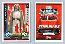 Luke Skywalker #177 Star Wars Force Attax Universe 2017 Topps Card