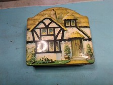Vintage Thatched Cottage Toffee Tin Tuckers