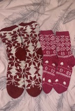 Ladies Christmas Socks X 2