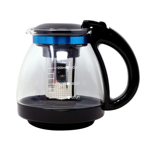 1500ml glass teapot - glass, with