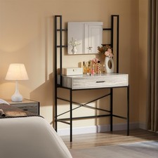 SALE 1 Drawer Dressing Table Makeup Storage Desk Grey