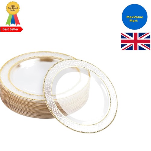 Elegant gold rim plastic - elegant,