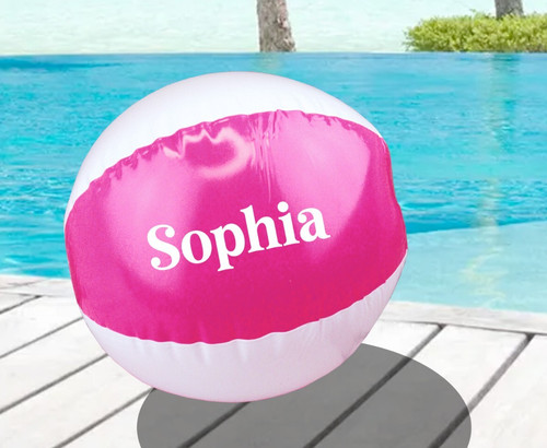 Personalised beach ball - beach,