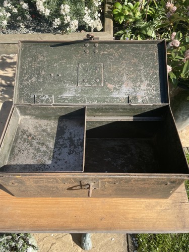 Vinatage steel strongbox size