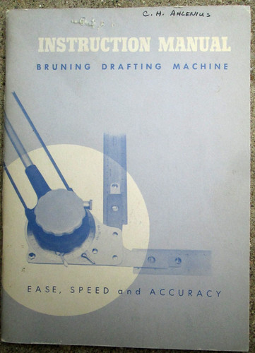Bruning drafting machine - bruning,