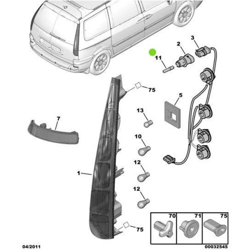 Genuine bulb citroen c8 - -,