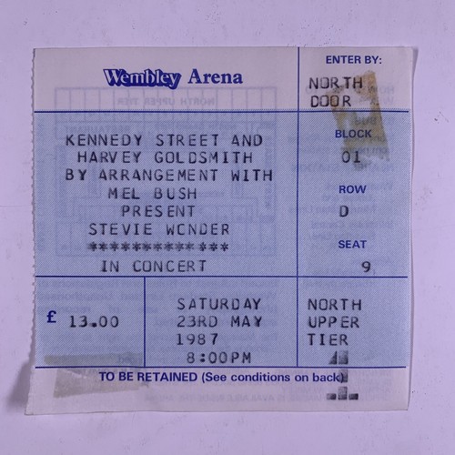 Stevie wonder ticket original - wonder,