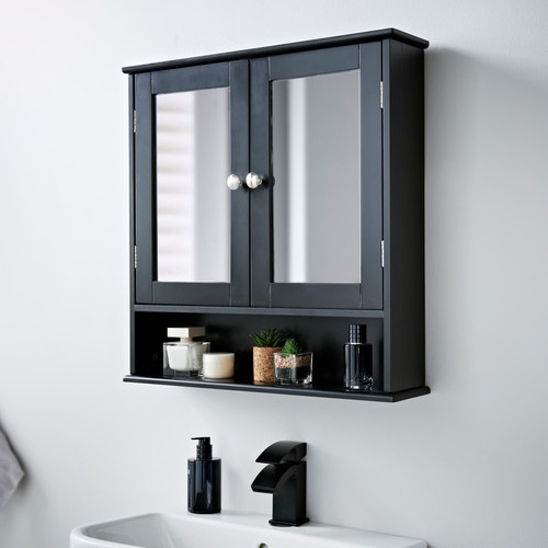 New bathroom wall - wall, cabinet