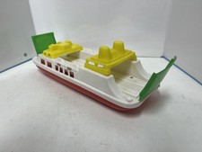 Unbranded Vintage Toy Plastic Floating Ferry Boat 11” Length Made In Hong Kong