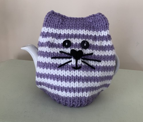 New hand knitted lilac - new,