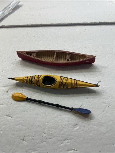 Wooden toy boat lot canoe - wooden,