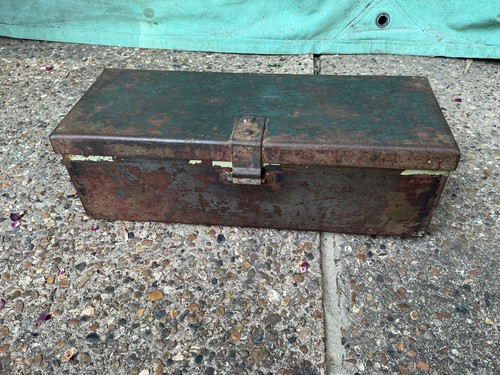 Vintage military hinged top - vintage,