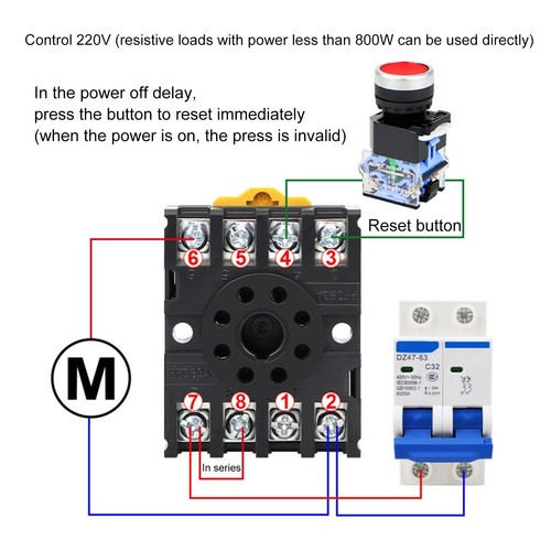 Power off delay relay - power,