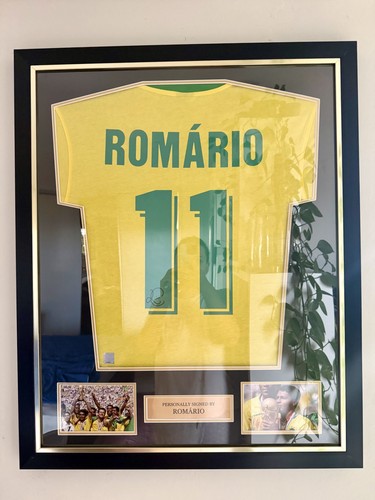 Romario signed and - , framed
