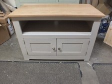 Buckingham Painted 2 Door TV Unit- F&B Elephant's Breath- Bespoke Available