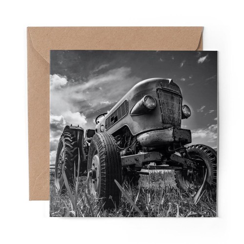 Blank greeting card - x, bw