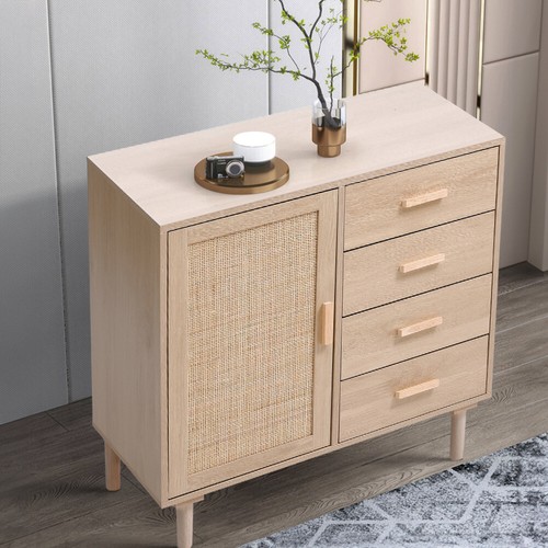 Wood bedside table cabinet - bedside,
