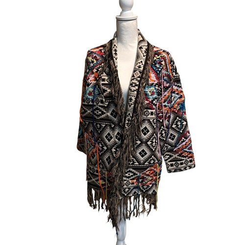 Zara kimono fringed - kimono, tribal