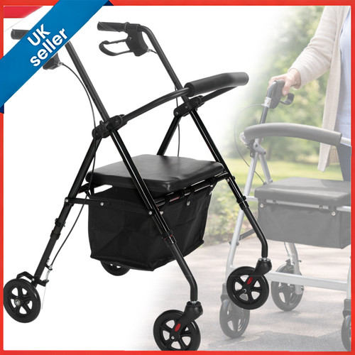 Lightweight folding rollator