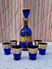 Vintage Bohemian Cobalt Blue