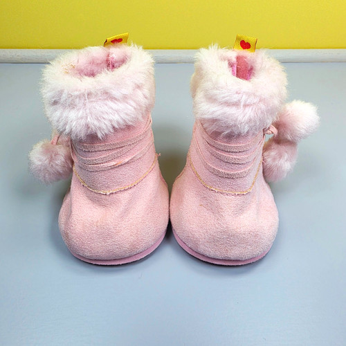 Build bear pink faux fur - build, pom
