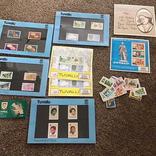 Job lot tuvalu stamps - lot, unposted