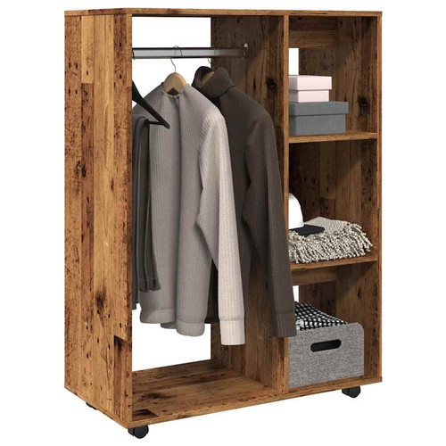 Wardrobe old wood 80x40x110cm - old,