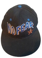 NO FEAR Black Snapback Cap