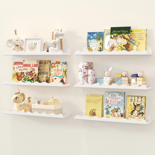 Floating acrylic shelves - 15",
