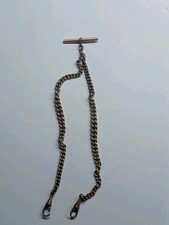 Vintage 12ct Rolled Gold Double Albert Chain Damage To Clasps