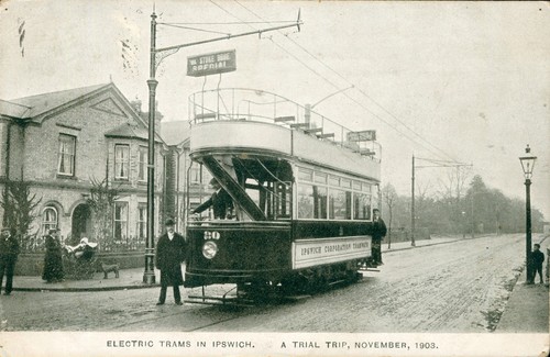 Ipswich suffolk electric trams - ipswich,