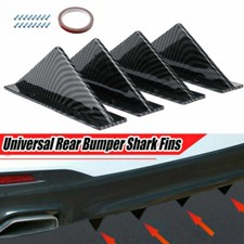 4PCS Car Rear Bumper Diffuser Body Kit Universal Lip Spoiler Flat Carbon Look UK