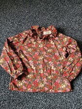 Dolly Wears Pink Floral Blouse With Collar Age 2 3 4 Years