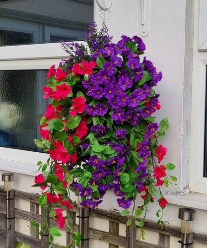 Artificial hanging basket - artificial,