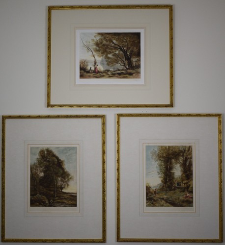 Trio original mezzotints by - trio, of