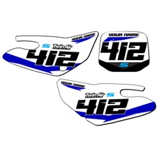 TTR 125 SG64 Custom MX Number Plates Senge Graphics Kit Compatible with Yamaha