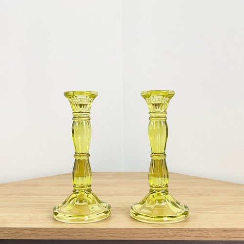 Candle stick holders - candle, glass