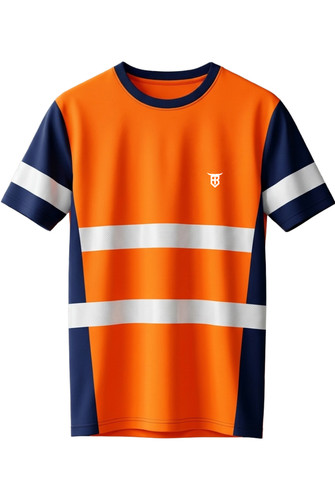 Orange vis shirt work - vis,