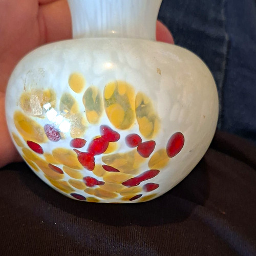 Mdina signed art glass bud - mdina,