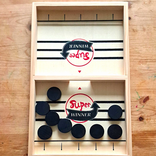 Super winner wooden sling puck - sling,